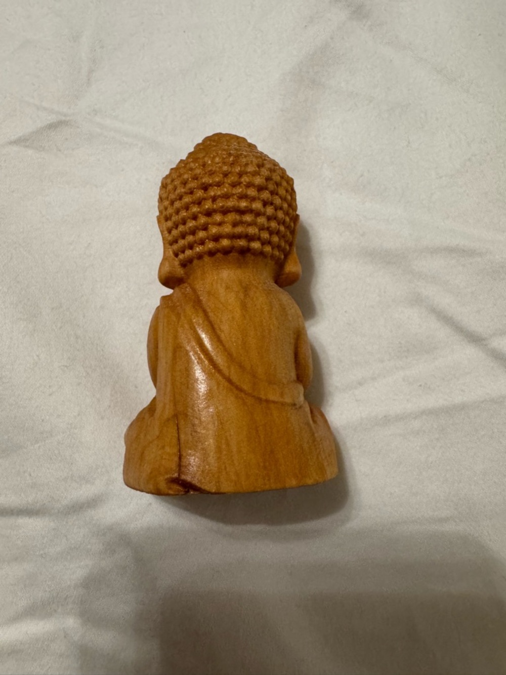 Wood Carving Meditating Buddha - Picture 2 of 2